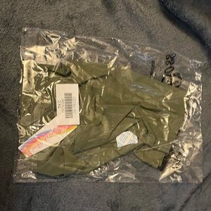 Cheek Boss olive green no show briefs. Never removed from bag.